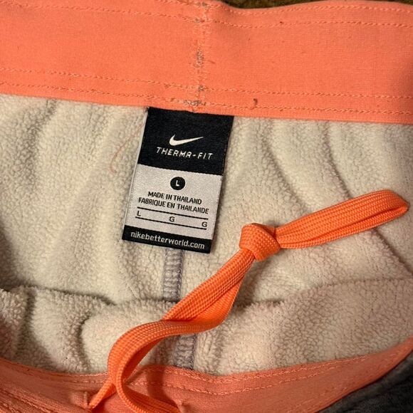 Y2K Nike Small Check Logo "Just Do It” Sweatpants Grey / Pink Large - Picture 6 of 6